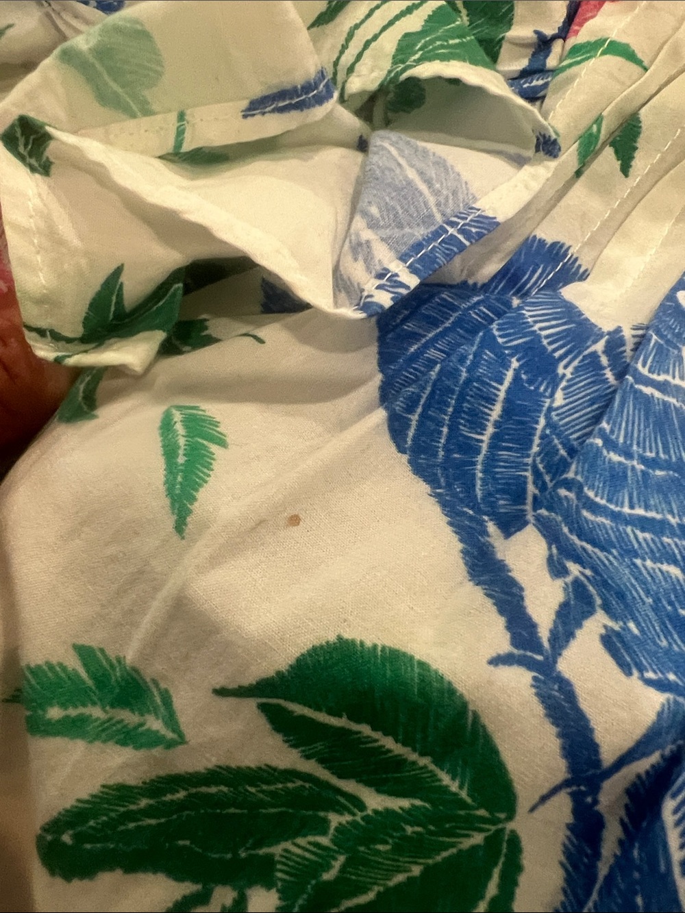 Oliphant Pintuck Ruffle Mini Dress In Macaw Print - Picture 11 of 11